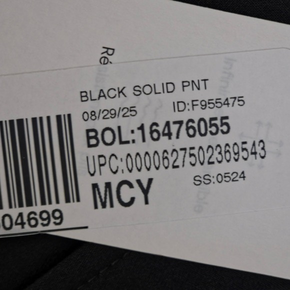 Calvin‎ Klein Dress Pants Mens 30x30 Black Slim Fit Wool Blend Trouser - Picture 6 of 10